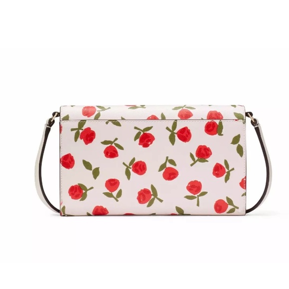 New Kate Spade Dana Small Flap Crossbody Saffiano Floral Multi - Picture 5 of 5